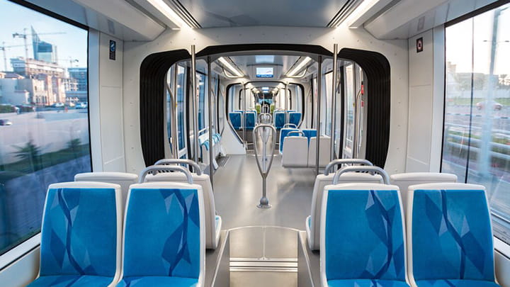 Train bellow interior