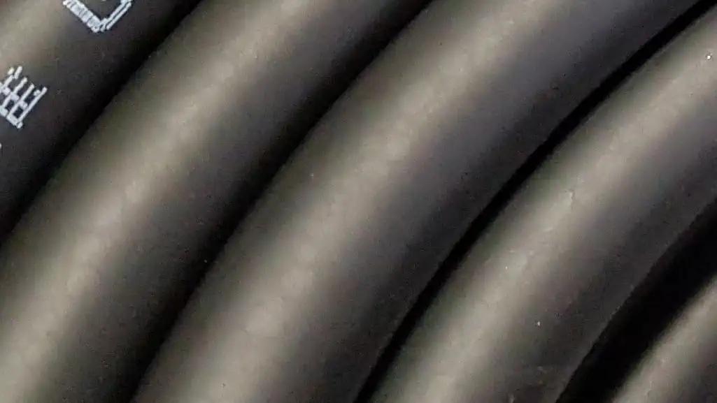 LPG hose close up